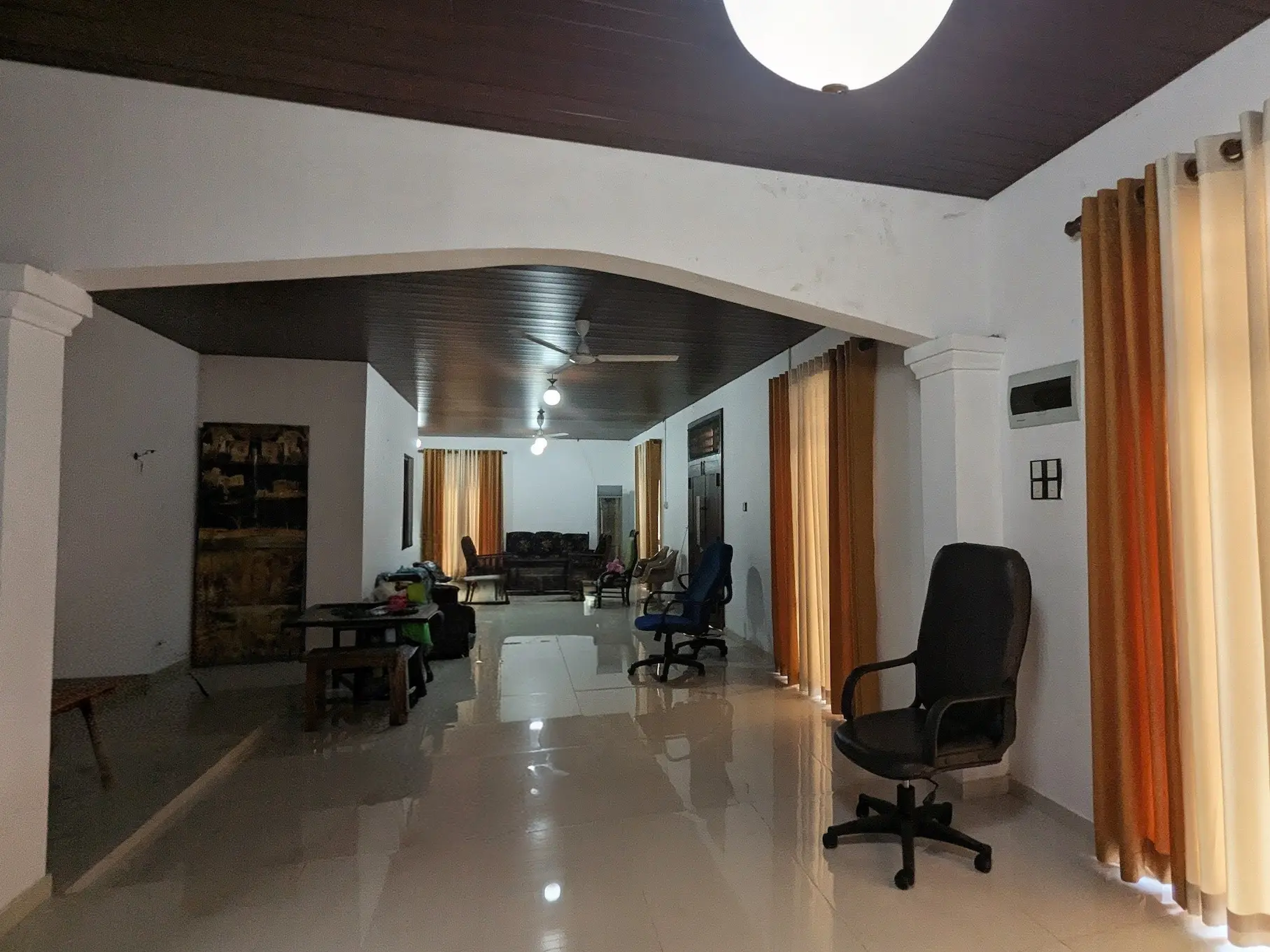 Spacious living room at Prince Cottage